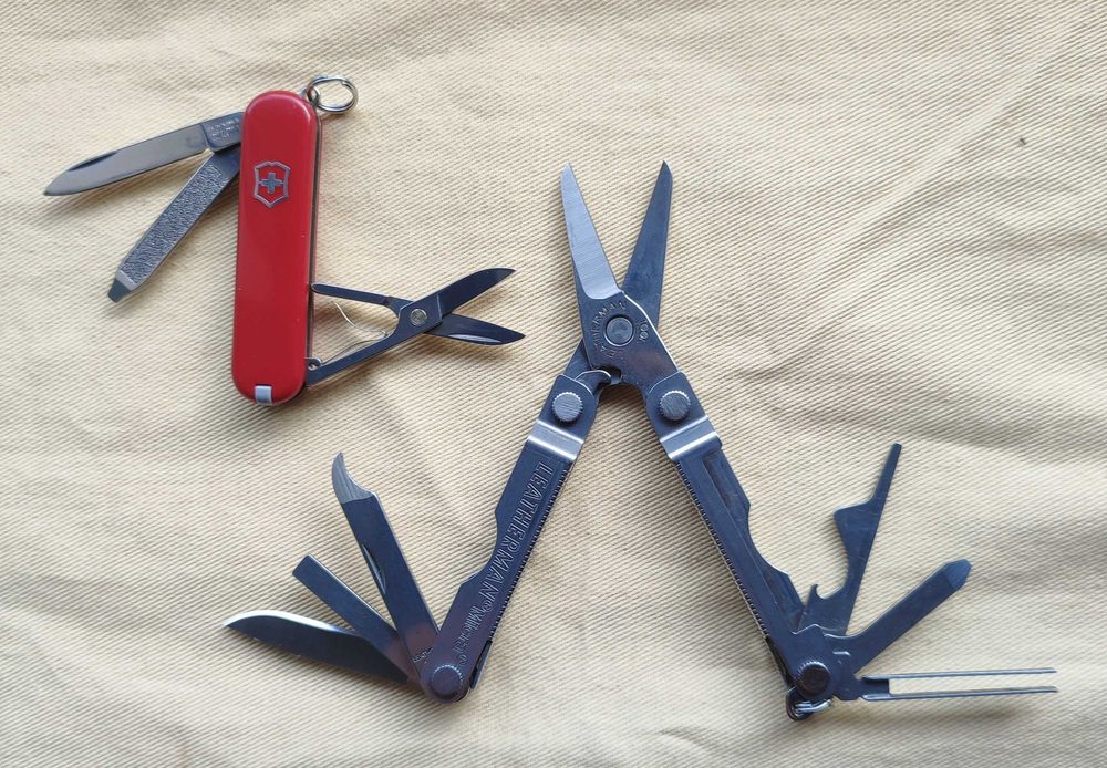 Multitool Leatheman Micra + scyzoryk Victorinox Classic SD