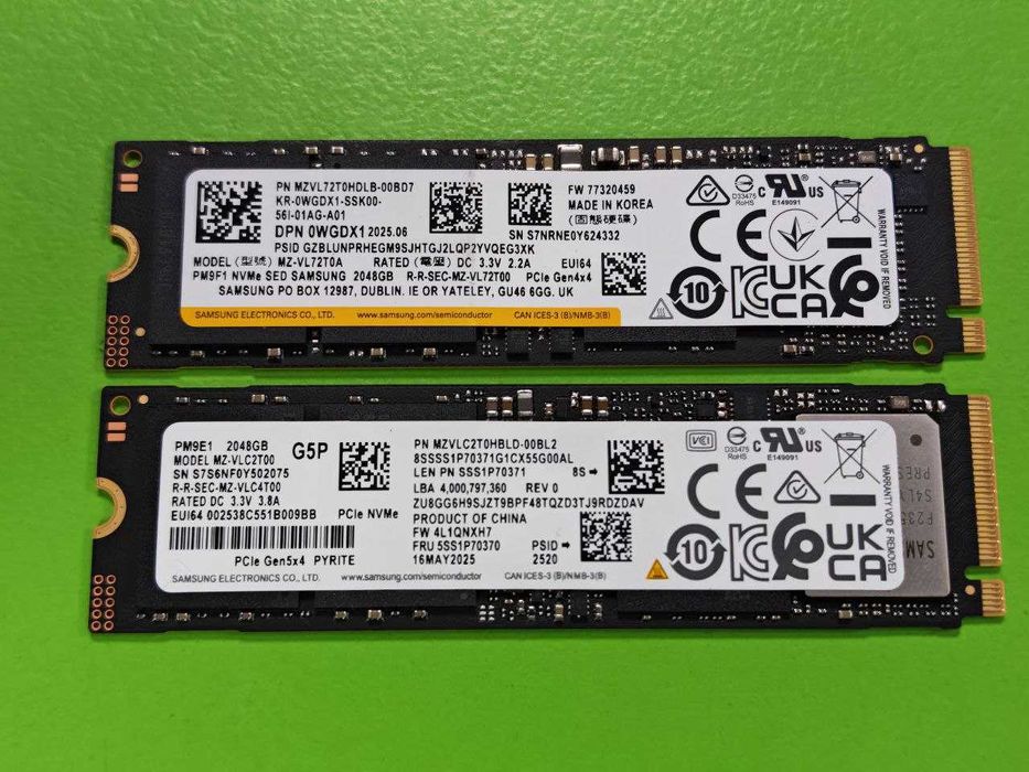SSD диск M.2 NVMe OEM Samsung, SK Hynix, 1Tb PCIe М.2 2280 ССД 1Тб