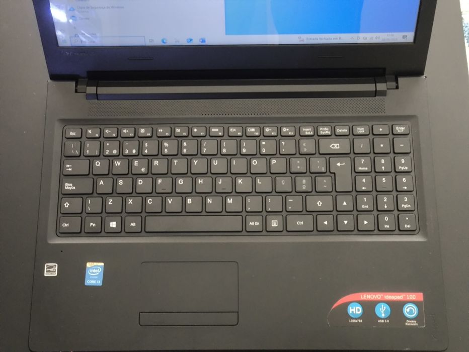 Portátil Lenovo i3 Ideapad 100-15ibd, 1h:30 autonomia,excelente estado