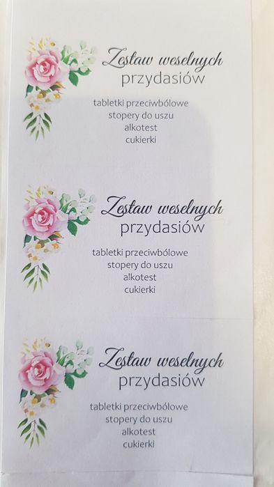 Numerki na stoliki/wesele/ślub