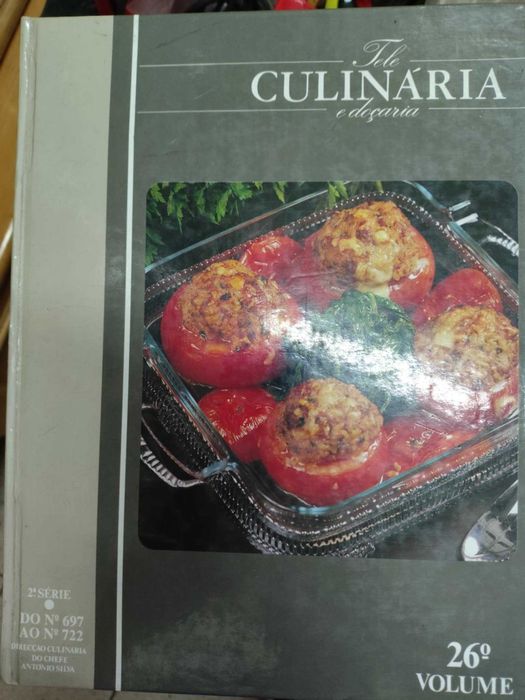 Livros TeleCulinária e Doçaria Chefe Silva 1ºediçao 1,2,4 volumes