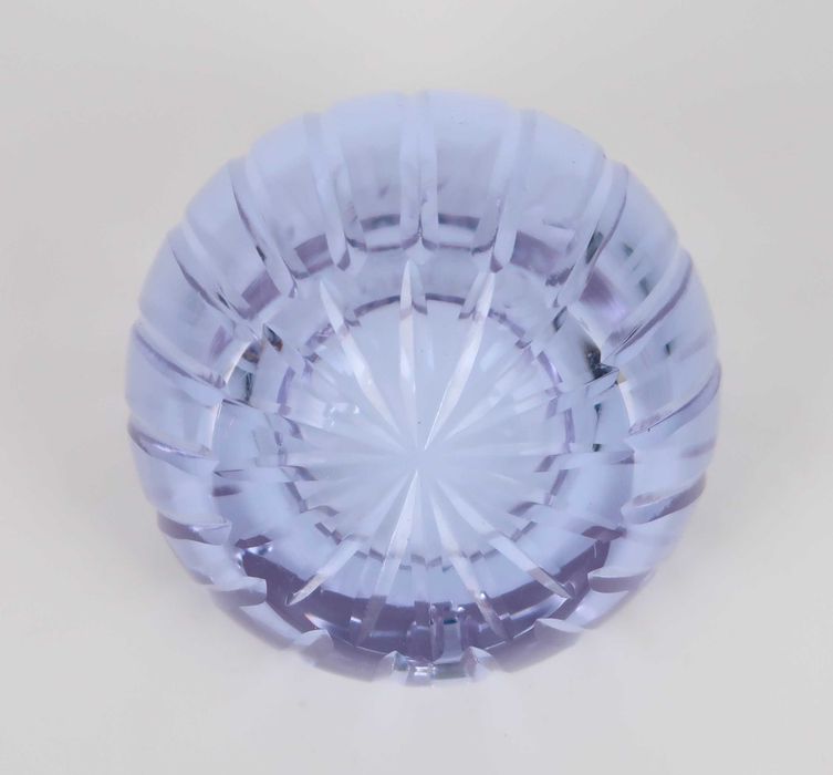 Castiçal Art Deco - Vidro/Cristal Lilás