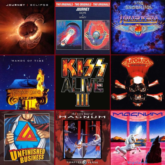 78 CDs - Hard Rock - Coleção - Raros - Muito Bom Estado
