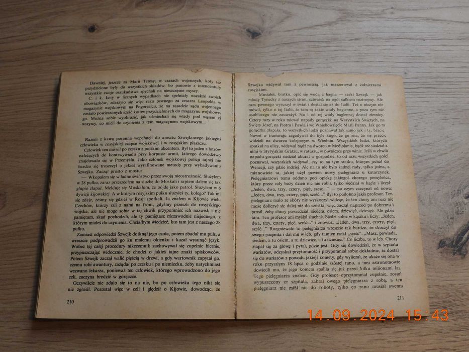 Przygody dobrego wojaka Szwejka. J. Hasek. Tom III i IV