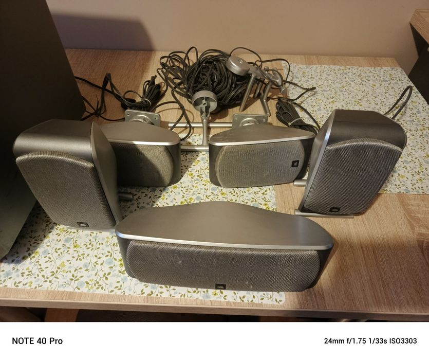 Kino domowe JBL 5 satelitek subwoofer aktywny