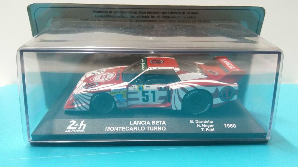 Lancia Beta MonteCarlo Turbo #51: 24h Le Mans 1980 - IXO escala 1/43