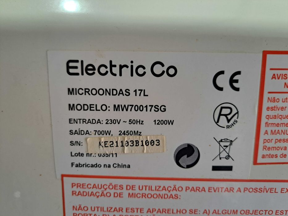 Micro ondas Electric Co