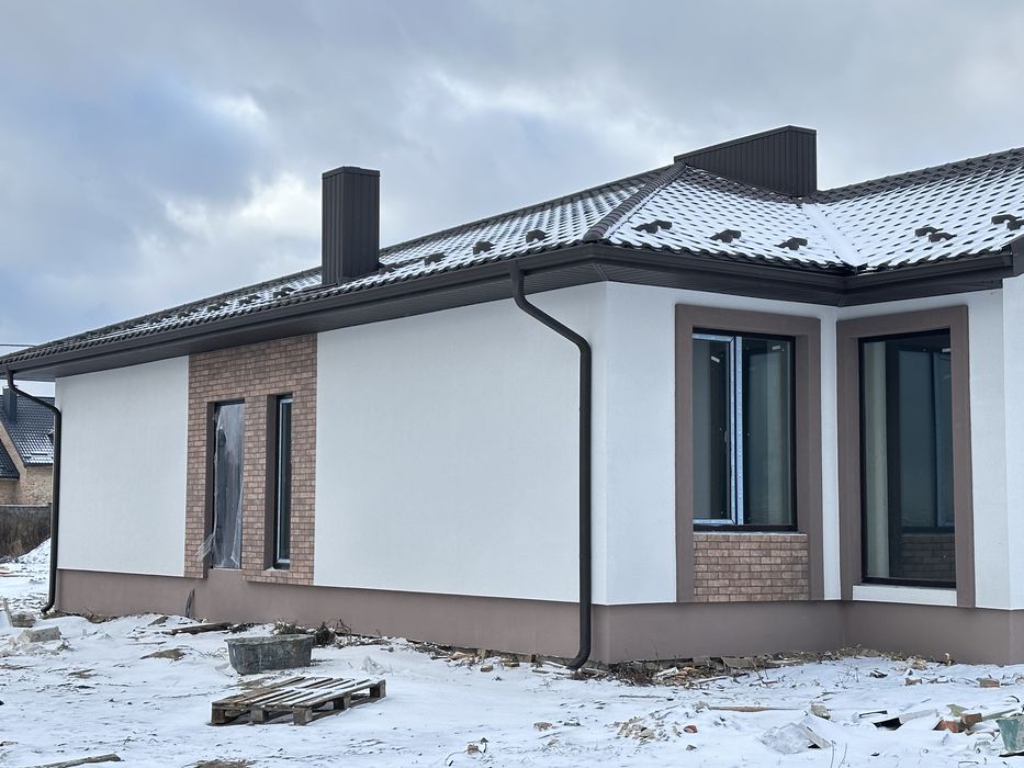 Продам котедж 80м2 від Забудовника! З штукатурними роботами.