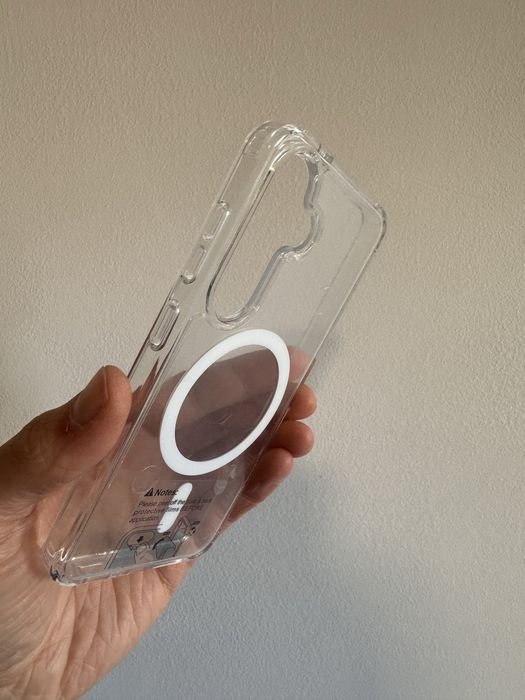 Etui Plecki przeźroczyste z MagSafe + SZKŁO do SAMSUNG GALAXY S24