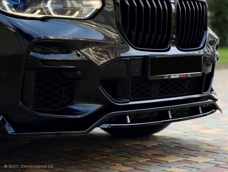 Комплект обвісів на BMW X5 G05 диффузор спойлер губа  сплиттер сплiтер