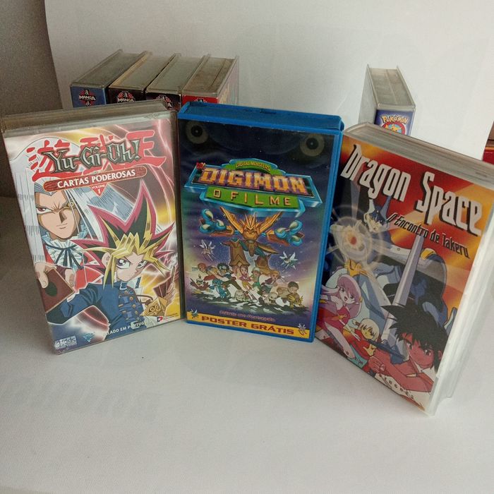 Cassetes VHS Dragons Ball Pokémon Yu-Gi-Oh !
