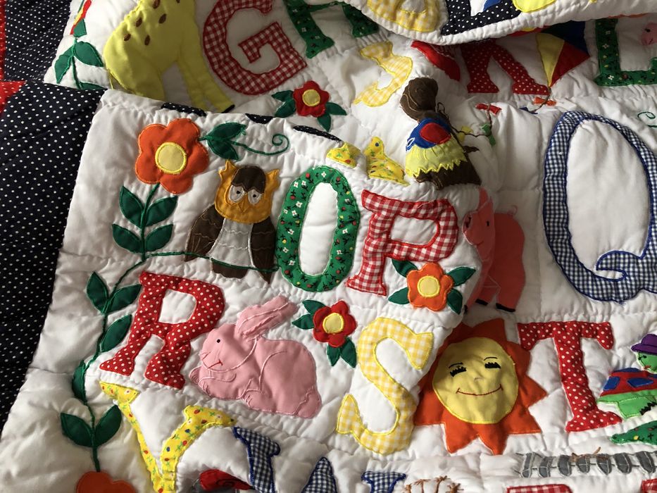 Покрывало, одеяло  пэчворк . Ручная работа. 135*110 .