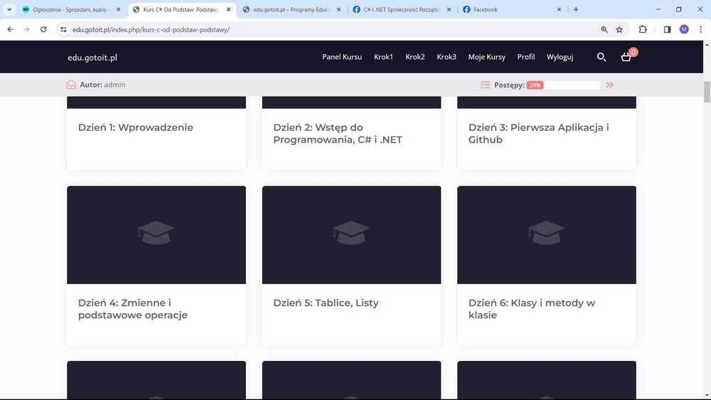 Odsprzedam dożywotni kurs C# i .NET z gotoit.pl