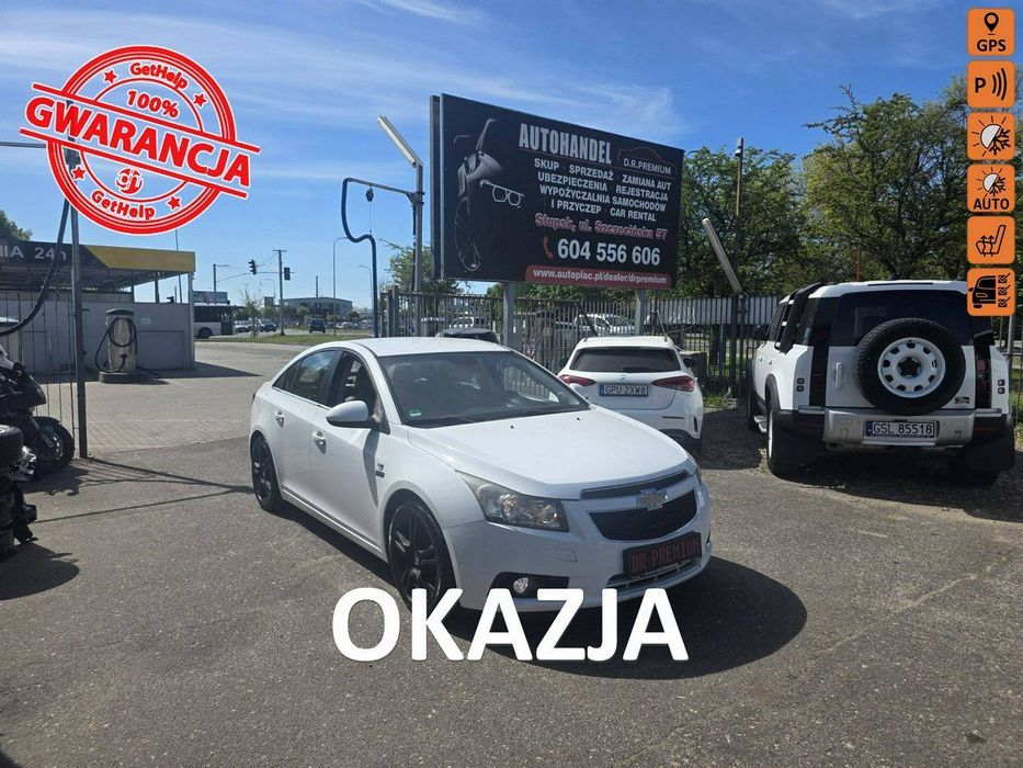 Chevrolet Cruze 1.8 Benzyna 141 KM, Klimatyzacja, Alu, Skóra, Grzane Fotele, Nawigacja