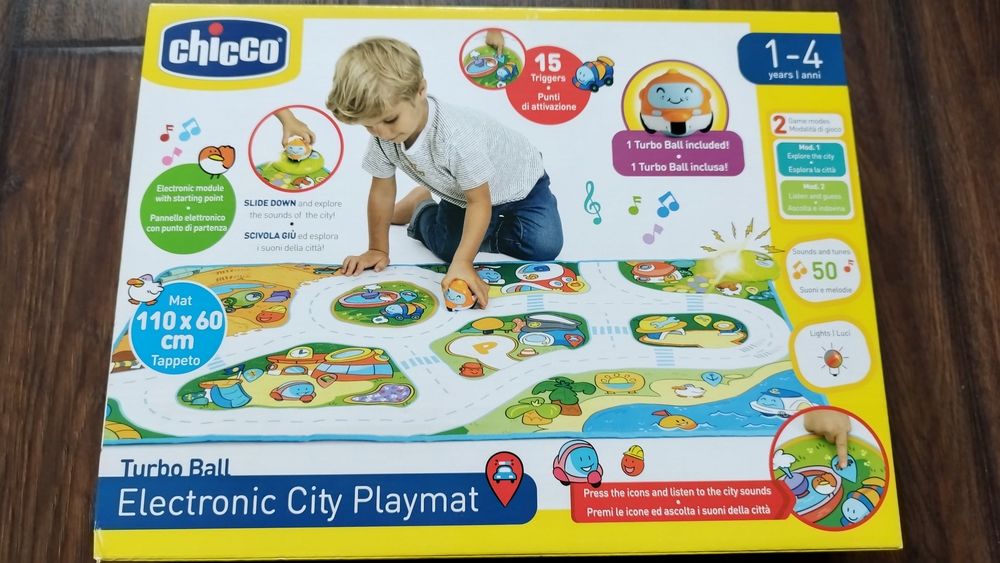 Chicco Turbo Team Miasto mata elektroniczna interaktywna edukacyjna