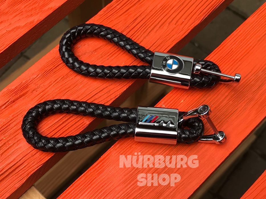 Брелок БМВ М на ключ BMW M плетенка косичка