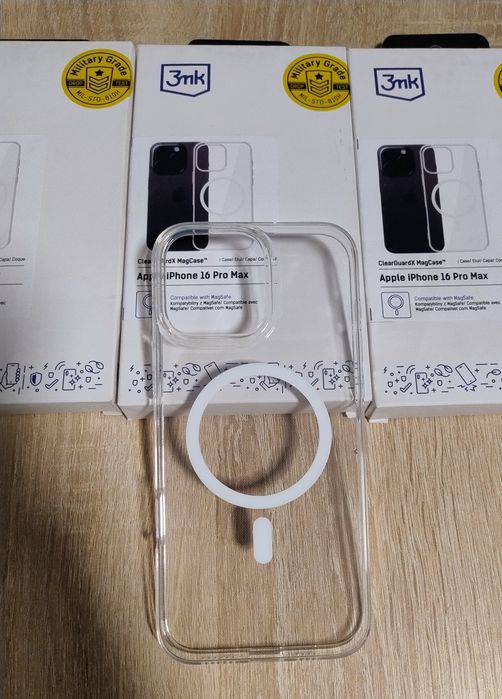 NOWE etui 3mk do iPhone 16 Pro Max z MagSafe silikon bezbarwny