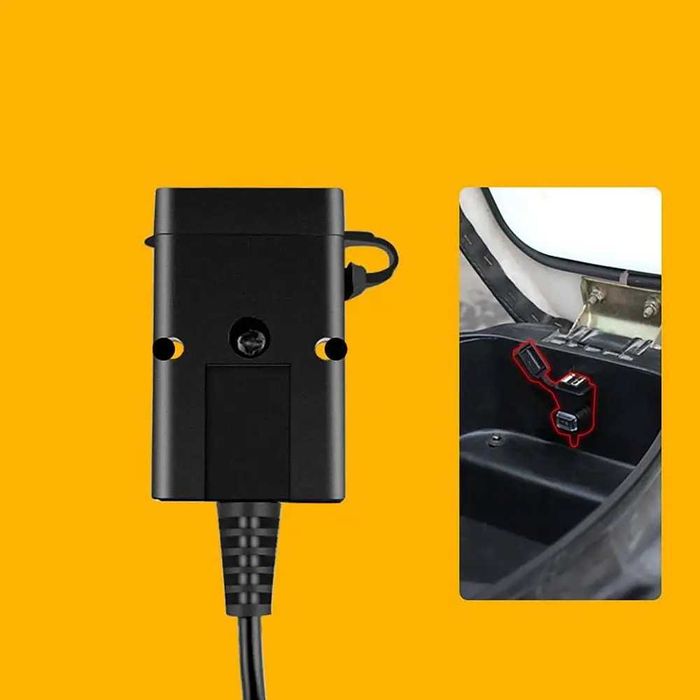 Carregador USB Duplo para Moto com Interruptor ON/OFF