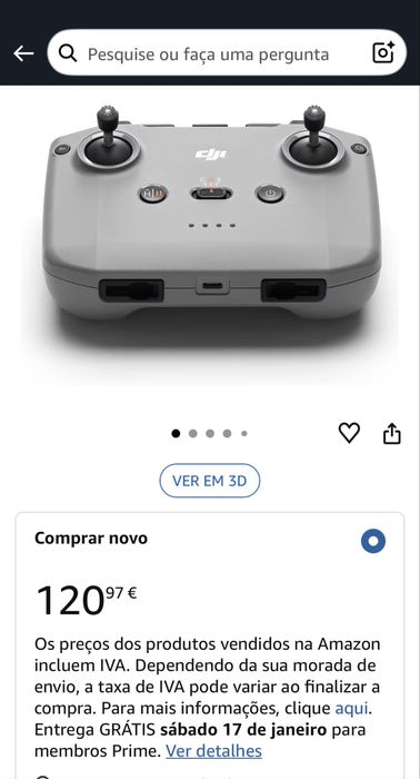 Controlo remoto dji RC-N3