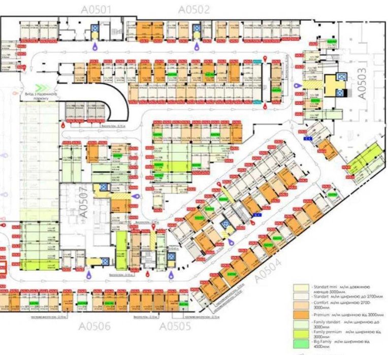 Без%, паркомісце в  Unit Home/Гарета Джонса 12А, Cenrtral Tower