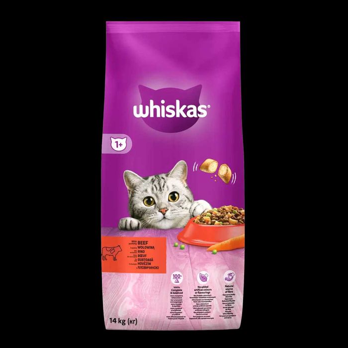 Whiskas Сухий корм для кішок смачні подушечки 14 кг Віскас
