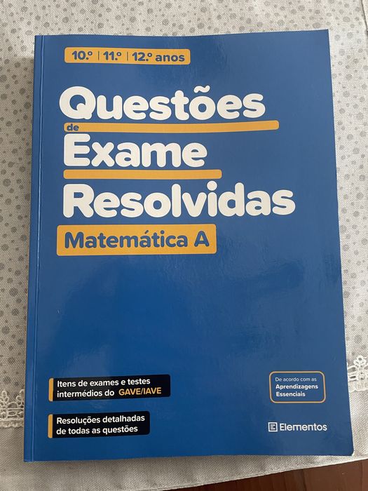 Vendo livro preparacao para exame nacional Matematica A