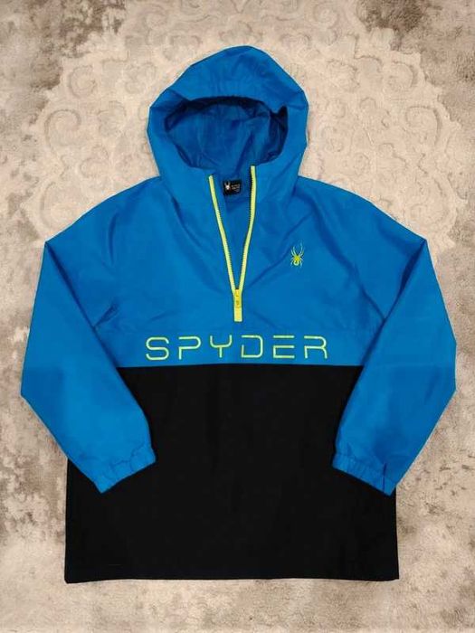 Spyder Kurtka Wiatrówka Anorak Half Zip Niebieska S M XL