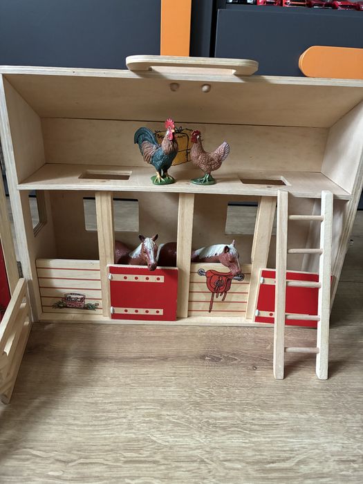 Drewniana stajnia Melissa&Doug i zeierzeta Schleich