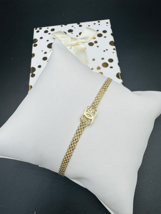 Nowa zlota bransoletka proba 585 waga 2,67g