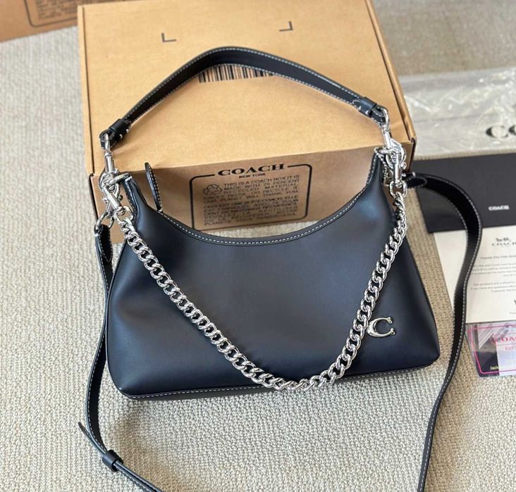 Сумка Coach Black Silver