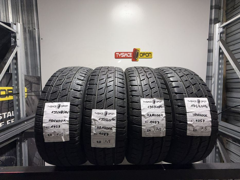 4x Hankook Winter i*cept LV 195/60 R16C zimowe 7.5mm DOT 3520