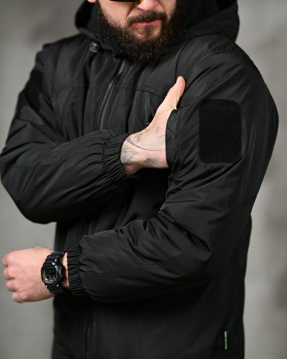 Зимова куртка тактична чорна 7,62 чоловіча, тактическая курточка черна