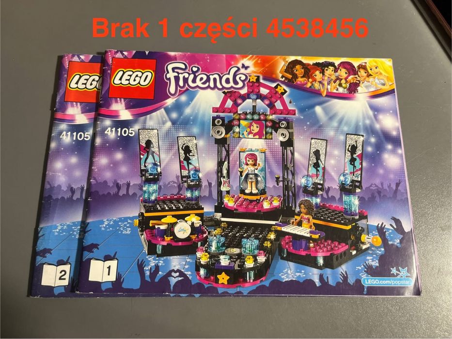 Lego friends scena gwiazdy pop 41105