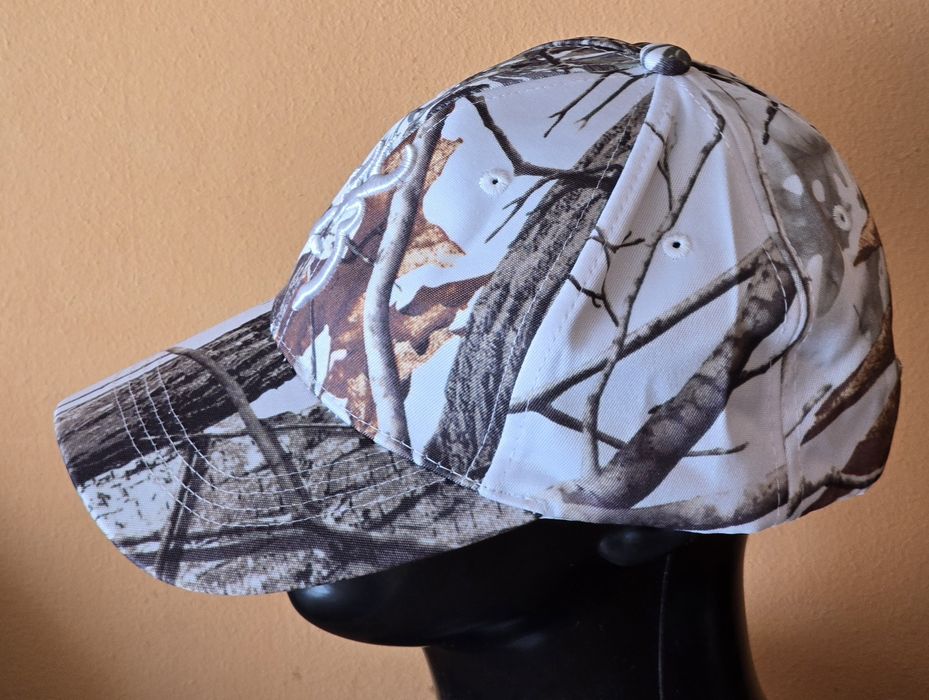 Czapka myśliwska wędkarska na polowanie ŁOWY kamuflaż. One size. NOWA