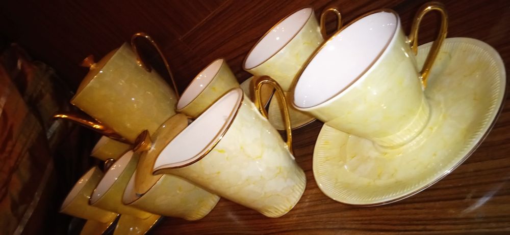 Serwis kawowy WŁOCŁAWEK z lat 70tych PRLu