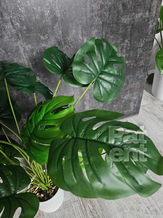 Sztuczny kwiat monstera 71 cm z doniczką ozdobna dom taras nowa