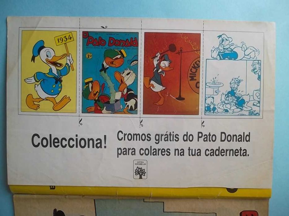 Revistas DISNEY com folha de cromos da coleção "PATO DONALD"