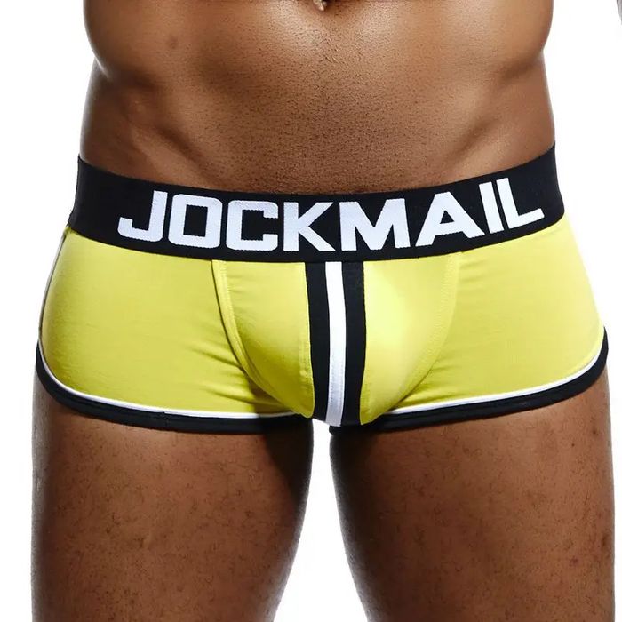 Mocno zabudowane jockstrapy z przodu a z tyłu goła pupa JOCKMAIL - L