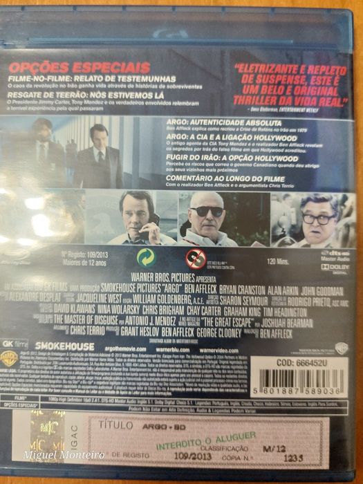 Filme blu ray Argo