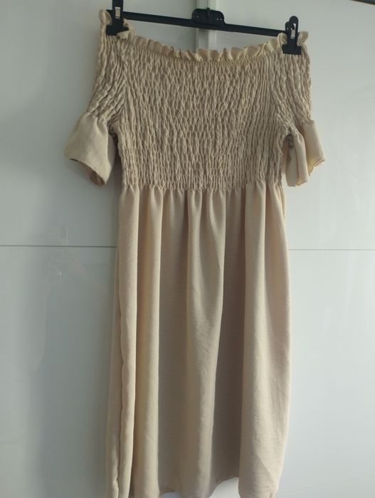 Sukienka beżowa lekka NOWA