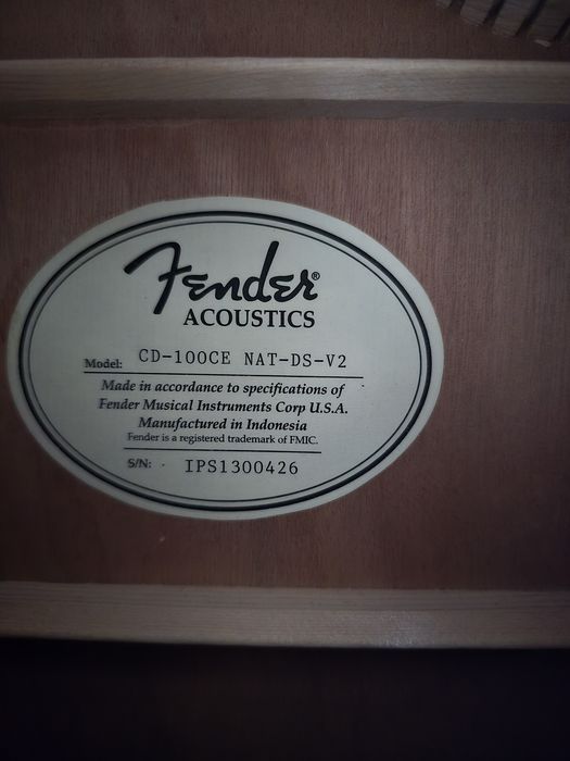 Fender CS-100CE, Gitara Elektro-Akustyczna + akcesoria, pokrowiec, kabel