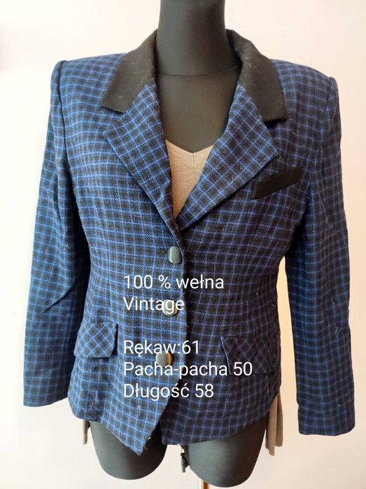 Marynarka wełniana vintage