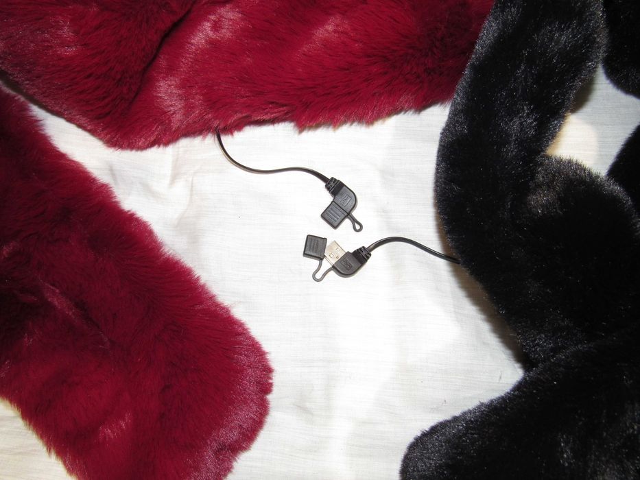 Шарф меховый с подогревом