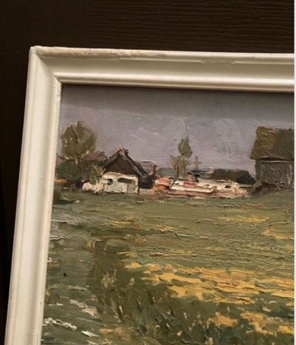 Кулик Иван Анисимович.Сельский пейзаж.масло.44х39