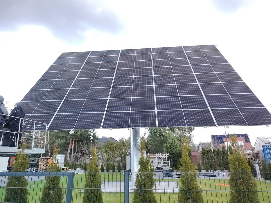 Profesjonalny Solar Tracker, Napęd z silnikiem , Obrotnica Solarna