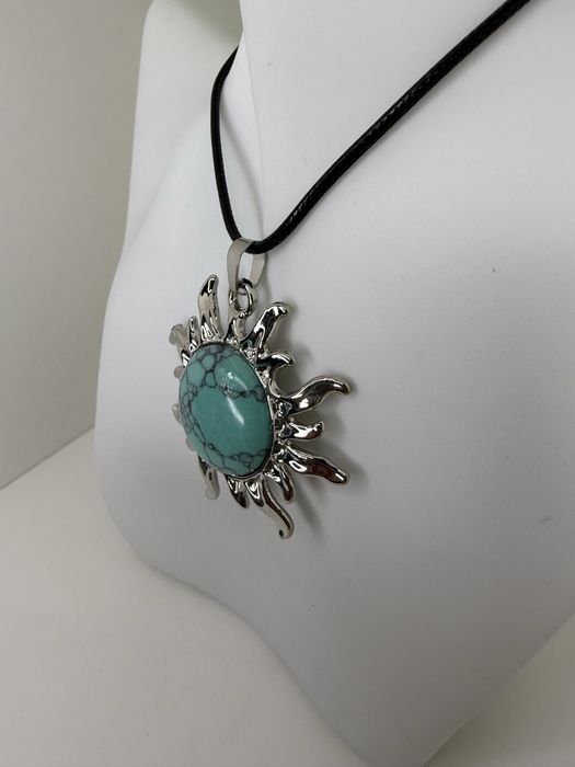 Naszyjnik słońce turksowe duża zawieszka