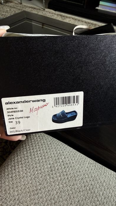 Шлепанцы Alexander Wang