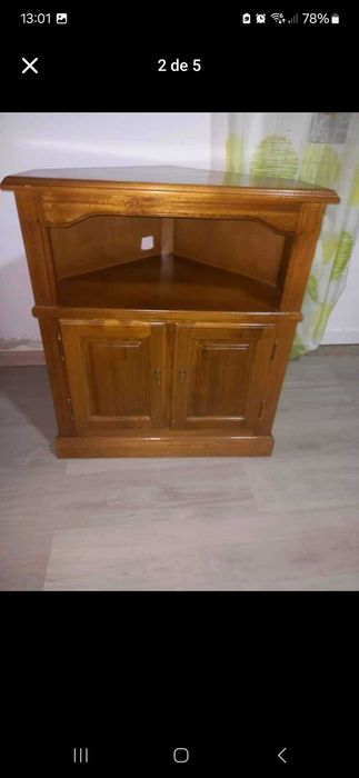 Movel de canto castanho