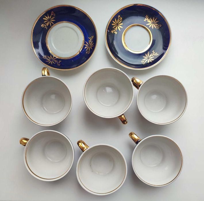 Сервиз чайный 6+2 кобальт Довбыш