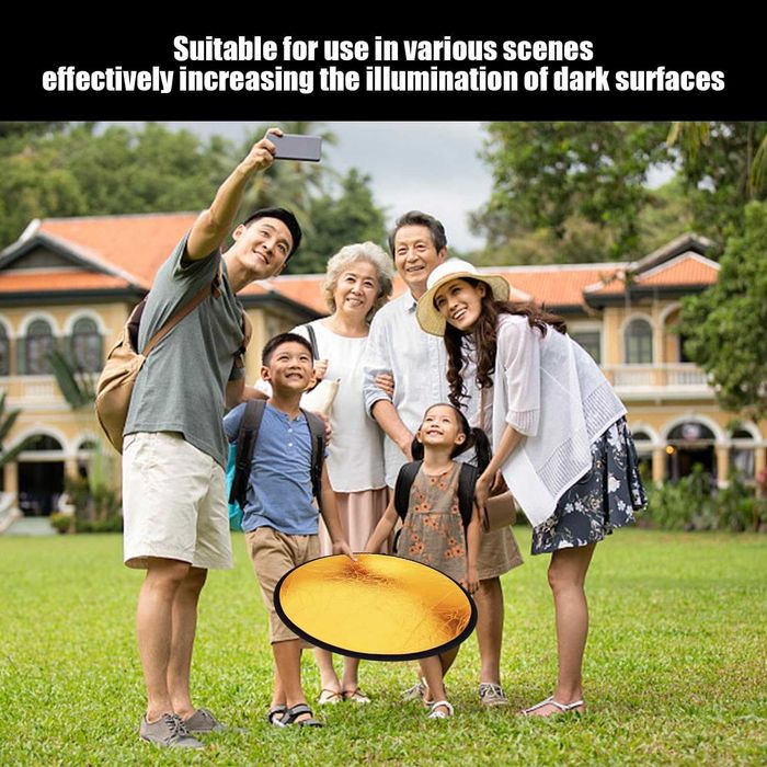 Refletor de fotografia de 1 refletor dobrável, redondo